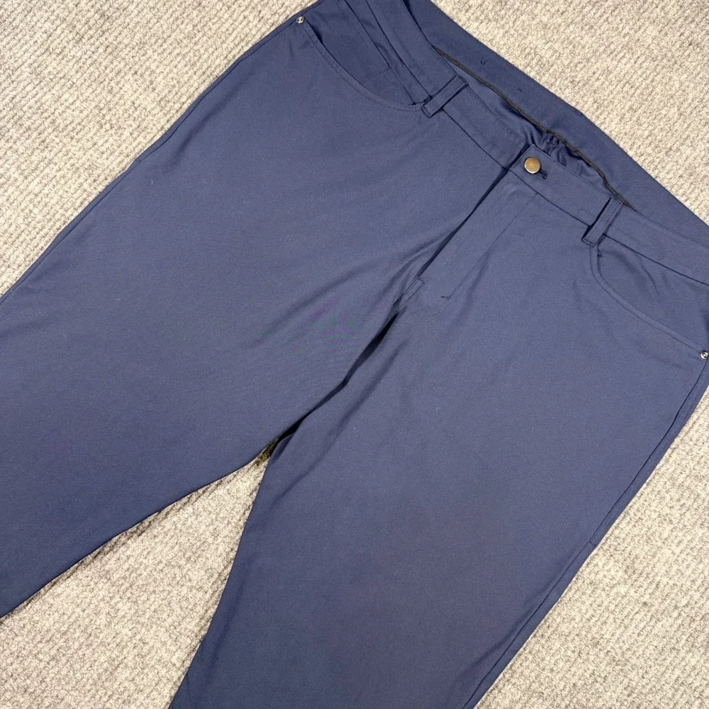 Lululemon Commission Pant Slim Navy Blue Technical Chino 40X29